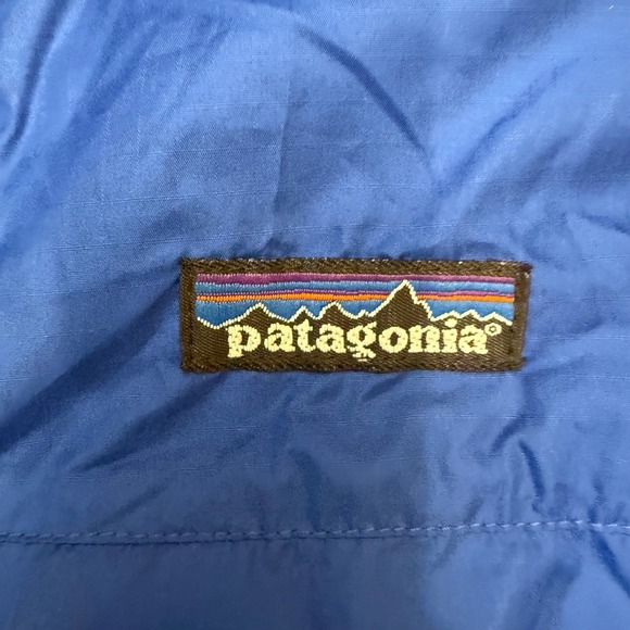 Patagonia Mens L Blue Lightweight Full Zip Windbreaker Jacket Packable - Picture 3 of 7